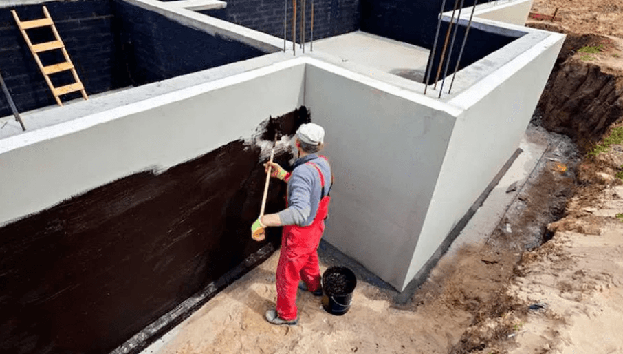Гидроизоляция фундамента на этапе строительства